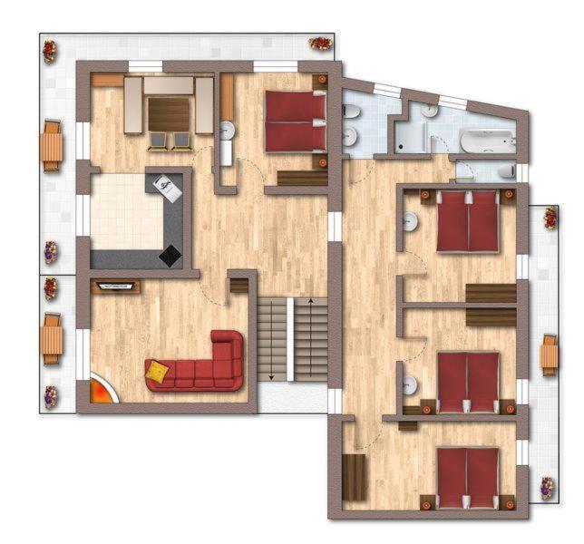 Appartement Andrea Hauser - Riedltischler 젤암질러 외부 사진