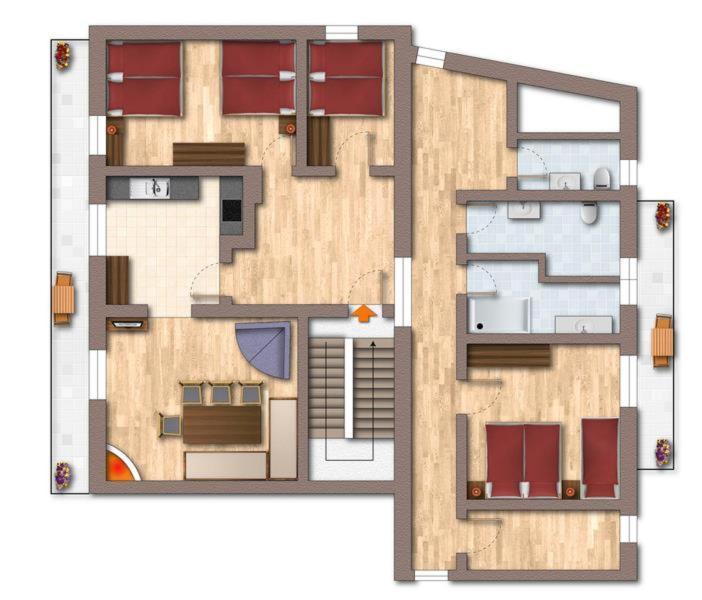 Appartement Andrea Hauser - Riedltischler 젤암질러 외부 사진